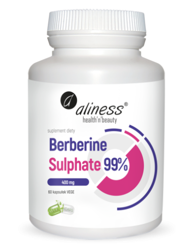 Berberiinisulfaatti 99% 400 mg, 60 vege caps